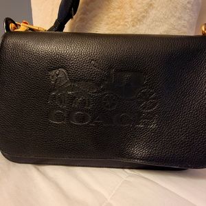 Coach Bag, black Leather shoulder or cross body